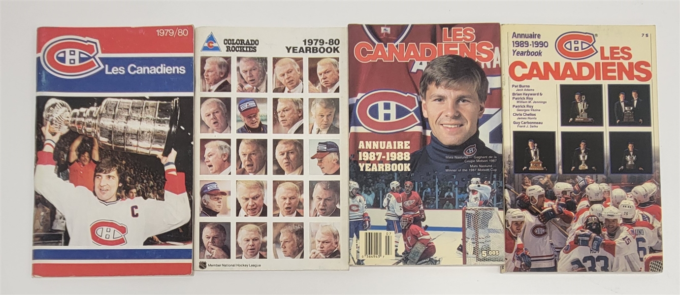 Lot of 4 Montreal Canadiens Vintage Yearbooks
