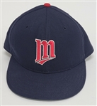 Kirby Puckett c. 1993-95 Minnesota Twins Game Used & Autographed Hat w/ Beckett & Taube LOA