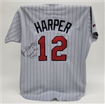 Brian Harper 1992 Minnesota Twins Game Used & Autographed Jersey *1991 WS Member*