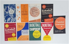 Lot of (9) 1940s-50s Minnesota Boys State Basketball Championship Programs