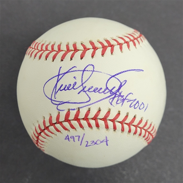 Kirby Puckett Autographed & HOF Inscribed OAL Baseball LE #497/2304 w/ Beckett LOA