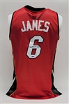 LeBron James Autographed Miami Heat Jersey UDA