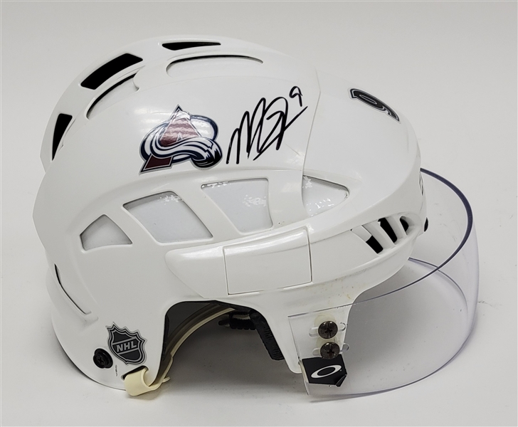 Matt Duchene 2017 Colorado Avalanche Game Used & Autographed Helmet w/ Letter of Provenance