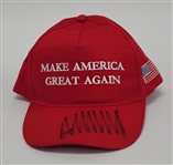 Donald Trump Autographed "Make America Great Again" Hat PSA/DNA