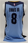 James Ennis III Memphis Grizzlies Game Used & Autographed Jersey