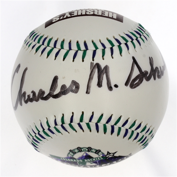 Charles M. Schulz (Creator of Peanuts, Snoopy, Charlie Brown) Autographed Baseball w/ PSA/DNA LOA