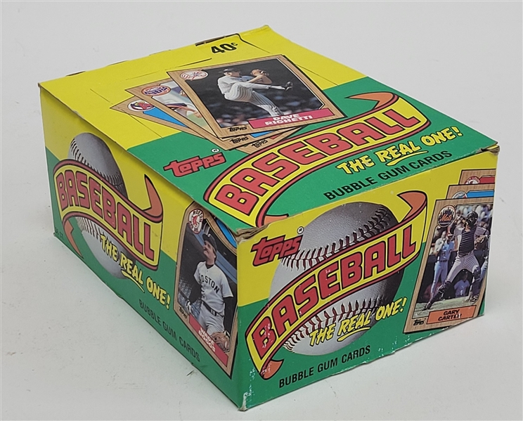1987 Topps Baseball Opened Wax Box w/ Unopened Packs