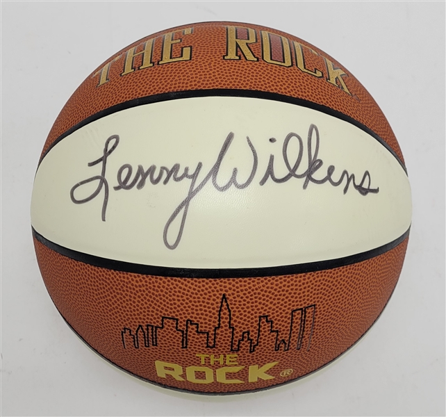 Lenny Wilkens Autographed Basketball Beckett