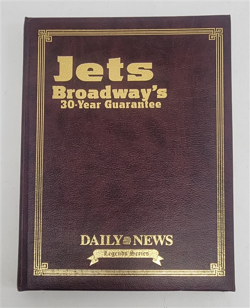 "Jets Broadways 30-Year Guarantee" Book Signed by 5 LE #45/500
