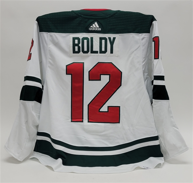 Matt Boldy 2021-22 Minnesota Wild Game Used Jersey