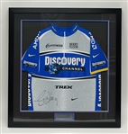 Lance Armstrong Autographed & Framed Tour De France Jersey w/ Beckett LOA