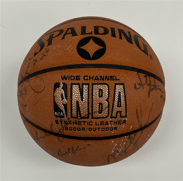 1984-85 Chicago Bulls Team Signed Spalding Basketball w/ Rookie Jordan Signature