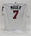 Joe Mauer 2014 Minnesota Twins Game Used Jersey MLB