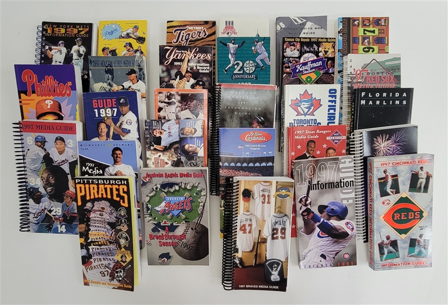 Complete Set of 1997 Baseball Media Guides