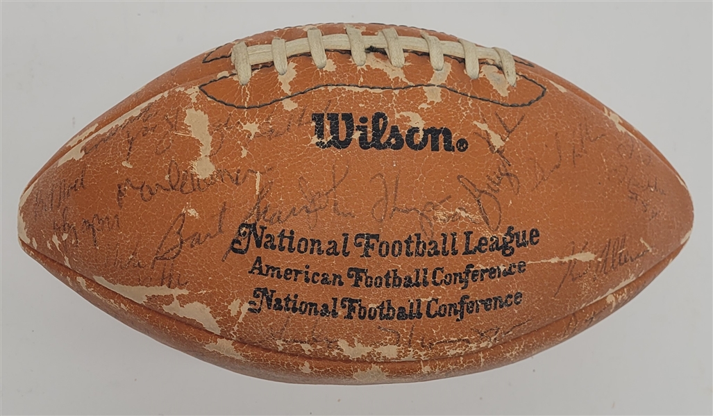 1981 Green Bay Packers Team Signed Football w/ Bart Starr Beckett LOA