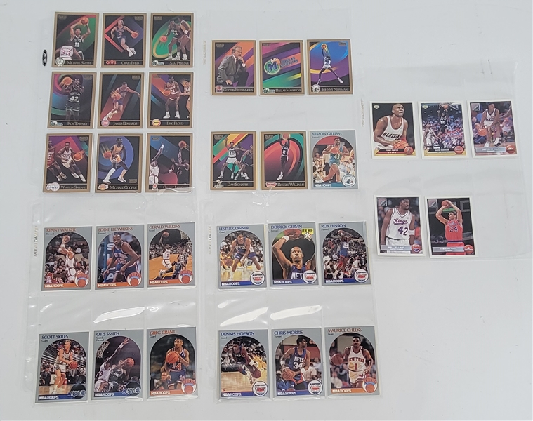 Collection of 1990-93 SkyBox, Hoops, & Upper Deck Basketball Cards 