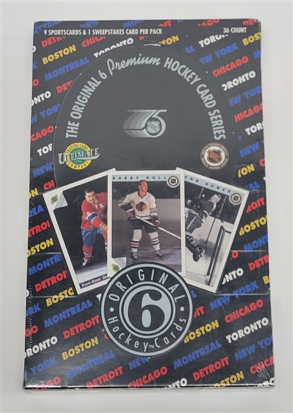 Factory Sealed 1991-92 Ultimate Original Six Hockey Wax Box