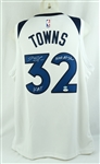 Karl-Anthony Towns Autographed & Inscribed Minnesota Timberwolves Authentic Jersey JSA