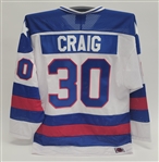 Jim Craig Autographed 1980 USA Olympic Jersey Beckett