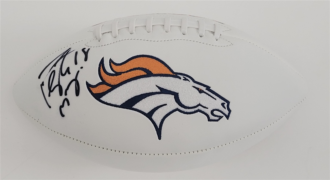 Peyton Manning Autographed Denver Broncos Football Beckett