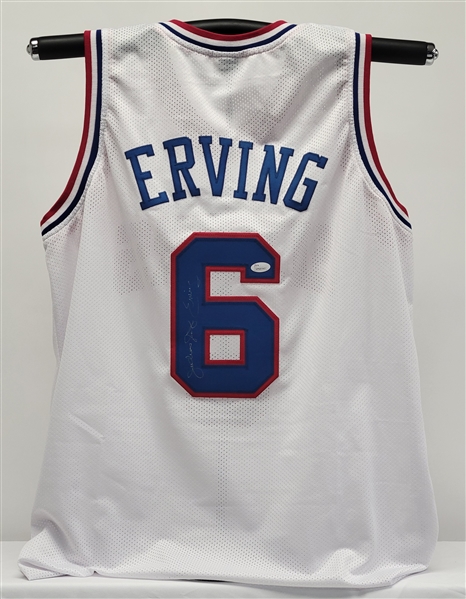 Julius Erving Autographed Custom Jersey JSA