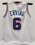 Julius Erving Autographed Custom Jersey JSA