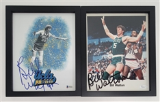 Lot of 2 Bill Walton Autographed & Framed 8x10 Photos Beckett & JSA