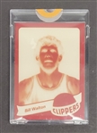 Bill Walton 1979-80 RARE Topps Film Positive Card w/ Topps Vault COA