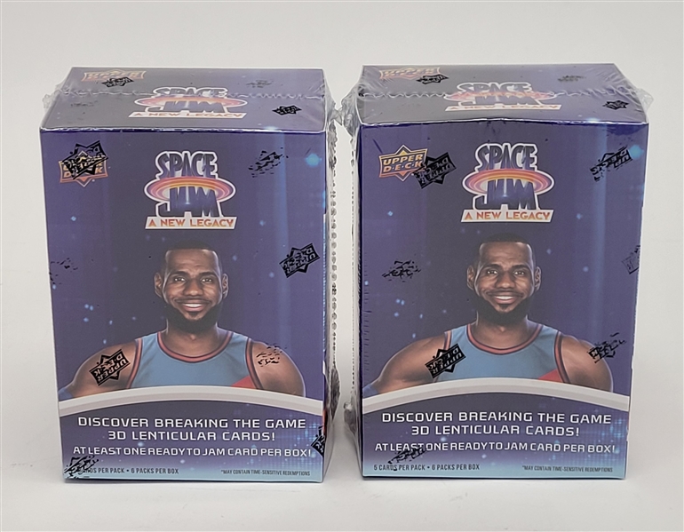 Lot of 2 Factory Sealed Upper Deck Space Jam "A New Legacy" Blaster Boxes