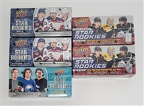 Lot of 5 Factory Sealed 2020-23 Upper Deck NHL Star Rookies Box Sets