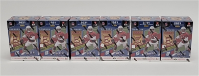 Lot of 6 Factory Sealed 2021 Donruss Elite Football Blaster Boxes