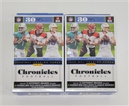 Lot of 2 Factory Sealed 2020 Panini Chronicles Football Hanger Boxes