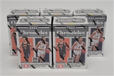 Lot of 5 Factory Sealed 2021 Panini Chronicles Draft Picks Basketball Blaster Boxes