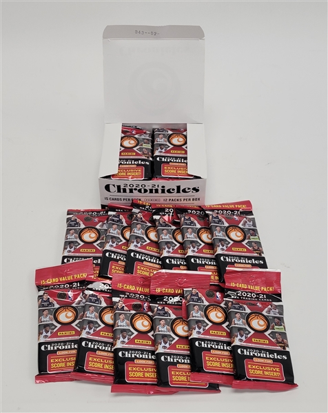 Collection of Unopened 2020-21 Panini Chronicles Basketball Value Packs