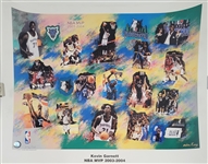 Kevin Garnett Commemorative 2003-04 NBA MVP 22x28 Poster LE #2136/5000