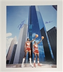 Hakeem Olajuwon & Ralph Sampson Dual Autographed 16x20 Photo Steiner