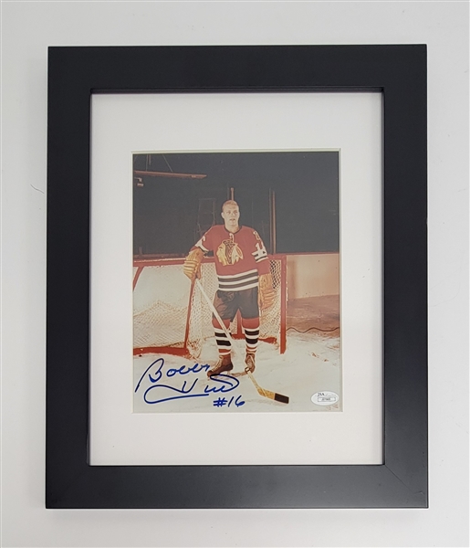 Bobby Hull Autographed & Framed 8x10 Photo JSA