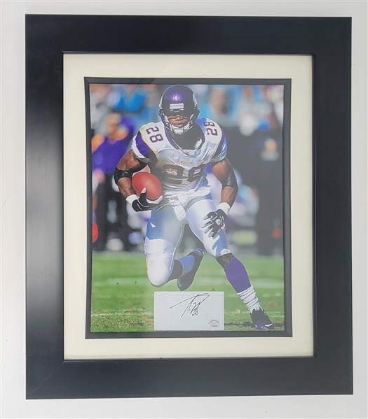 Adrian Peterson Autographed & Framed 16x20 Photo