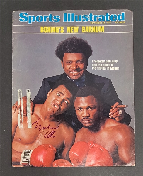 Muhammad Ali Autographed 1975 Sports Illustrated Magazine Cover w/ Beckett LOA