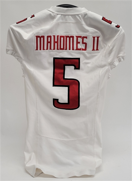 Patrick Mahomes 2015 Texas Tech Game Used Jersey w/ Dave Miedema LOA