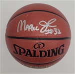 Magic Johnson Autographed Spalding Basketball Beckett