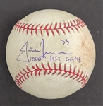 Justin Morneau Autographed Game Used Baseball From 1000th Hit Game MLB & Fan HQ