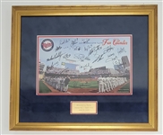 2011 Minnesota Twins Team Signed & Framed 2011 Team Calendar Photo w/ Beckett LOA