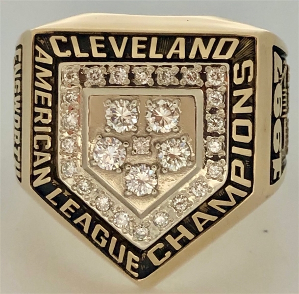 Cleveland Indians 1997 American League Championship Ring 10k Gold w/Diamonds 