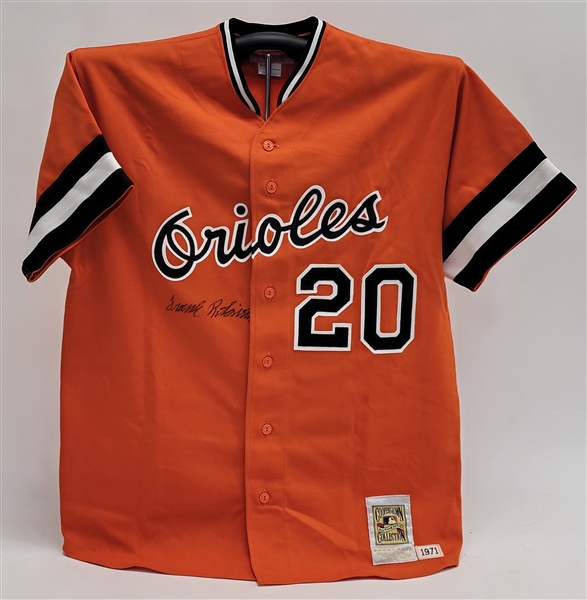 Frank Robinson Autographed Baltimore Orioles 1971 Mitchell & Ness Jersey Beckett