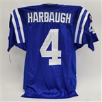 Jim Harbaugh Autographed Authentic Indianapolis Colts Jersey Beckett