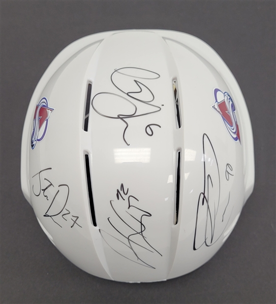 2012-13 Colorado Avalanche Autographed Mini Helmet w/ Gabriel Landeskog Beckett LOA