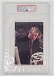 Herb Brooks Double Autographed Olympic Postcard w/ RARE "USA Gold 80" Inscription PSA