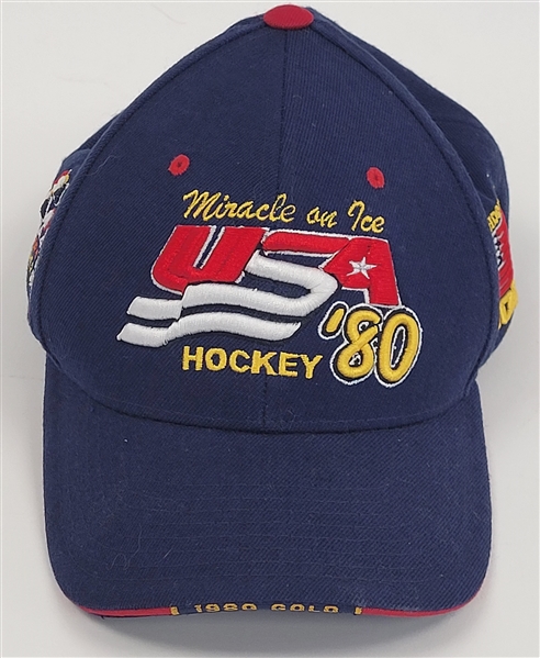 Miracle On Ice Commemorative Hat w/ Herb Brooks Facsimile Signature