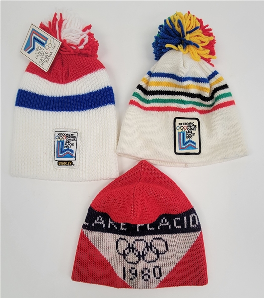 Lot of (3) 1980 Olympics Winter Hats